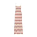 Striped Knit Sleeveless Maxi Slip Dress